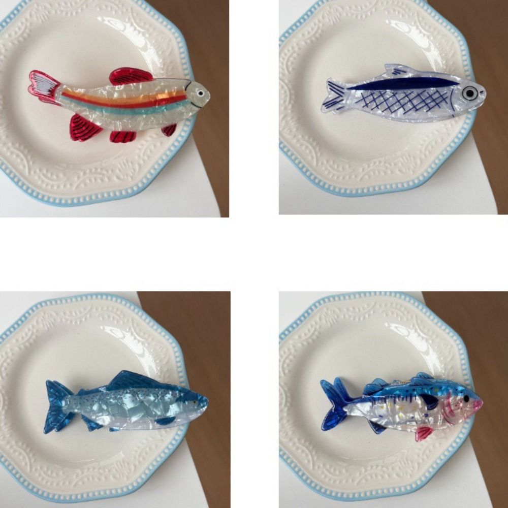ヘアピン 海洋動物 ヘアクリップ PVC ツナ 魚類 ヘアク - Korean Women Lifestyle のレビューと価格