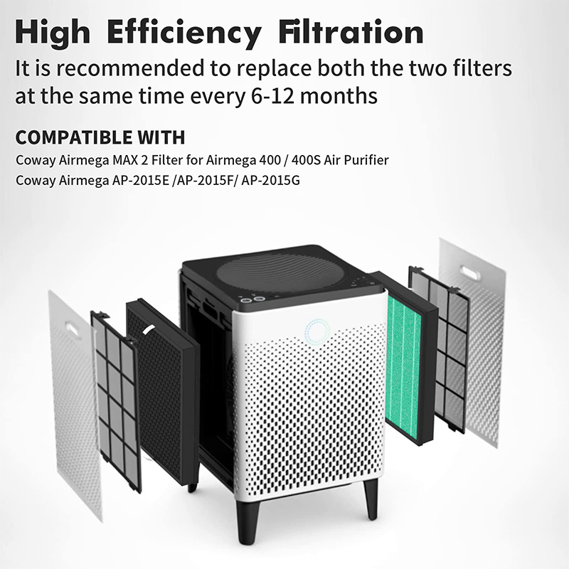 Coway airmegaと互換性のある交換用フィルター,空 - Coway Air Purifier Airmega 400 のレビューと価格